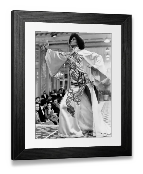 Framed Print : Mahogany. Singer and actress Diana Ross in a publicity still for the 1975 Framed Print : Mahogany. Singer and actress Diana Ross in a publicity still for the 1975