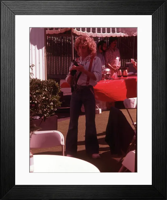 Framed Print : The Who Singer Holds A Camera Framed Print : The Who Singer Holds A Camera