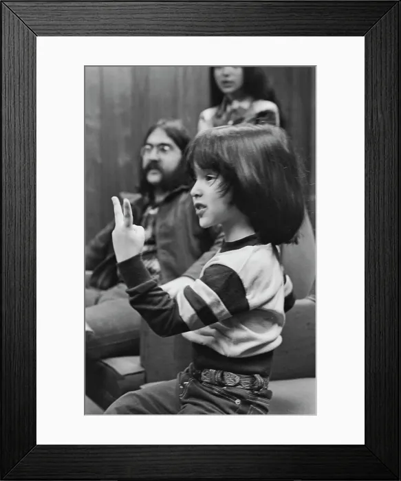 Framed Print : Ricky Segall Visits Bell Records Framed Print : Ricky Segall Visits Bell Records