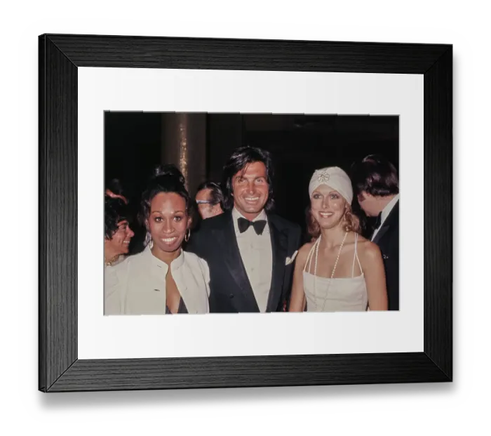 Framed Print : Altovise Davis, George Hamilton & Alana Hamilton Framed Print : Altovise Davis, George Hamilton & Alana Hamilton