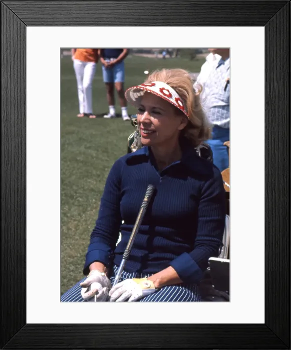 Framed Print : Dinah Shore Playing Golf Framed Print : Dinah Shore Playing Golf