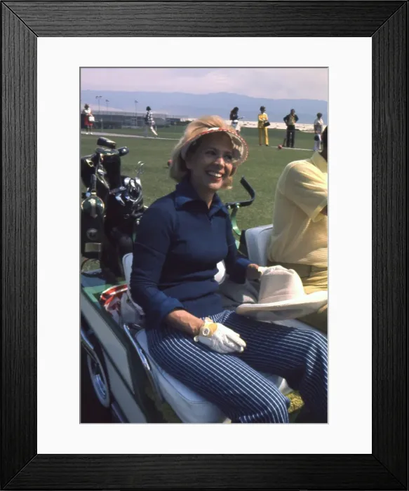 Framed Print : Dinah Shore Playing Golf Framed Print : Dinah Shore Playing Golf