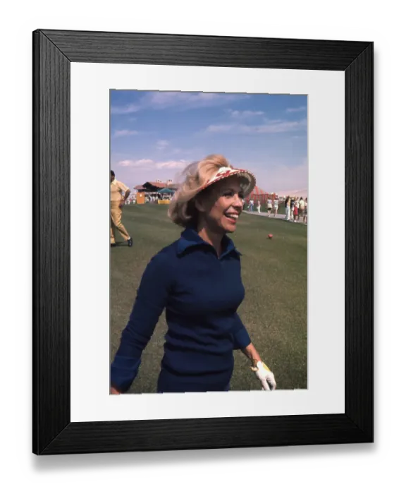 Framed Print : Dinah Shore Playing Golf Framed Print : Dinah Shore Playing Golf