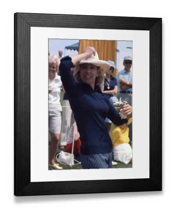 Framed Print : Dinah Shore Playing Golf Framed Print : Dinah Shore Playing Golf