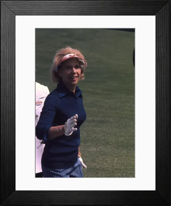 Framed Print : Dinah Shore Playing Golf