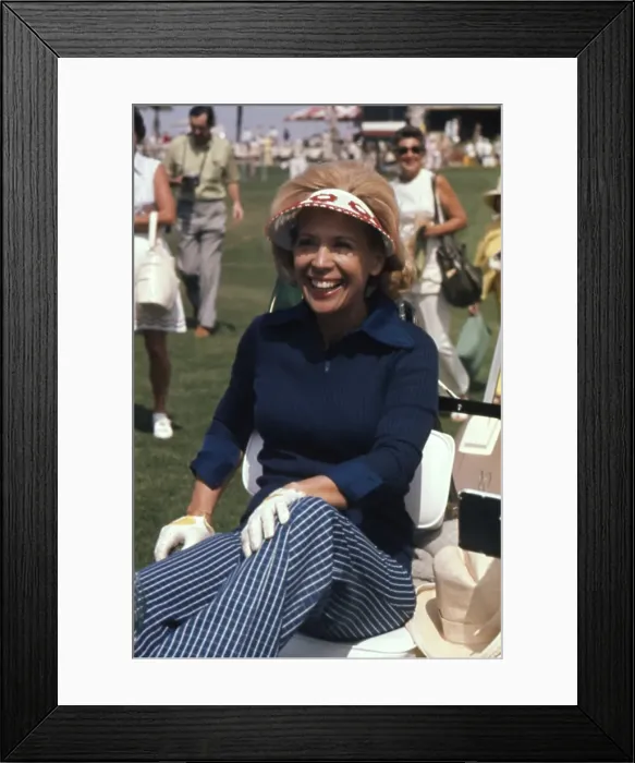 Framed Print : Dinah Shore Playing Golf Framed Print : Dinah Shore Playing Golf