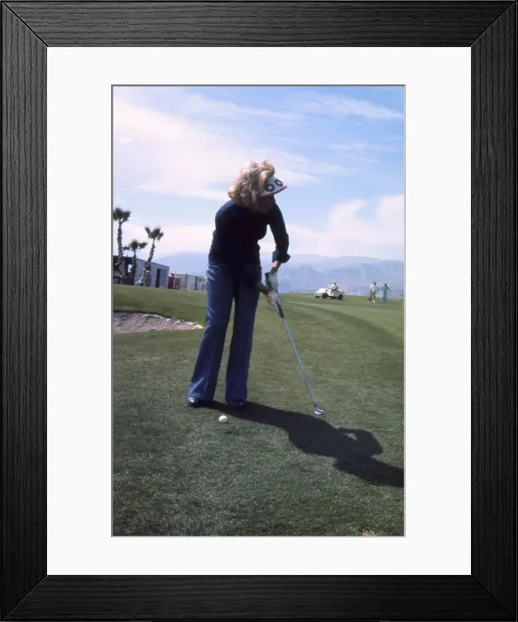 Framed Print : Dinah Shore Playing Golf Framed Print : Dinah Shore Playing Golf