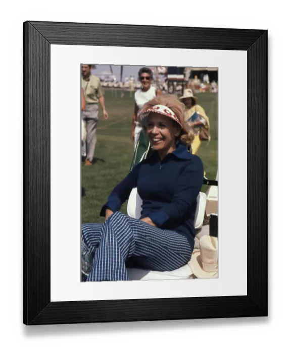 Framed Print : Dinah Shore Playing Golf Framed Print : Dinah Shore Playing Golf
