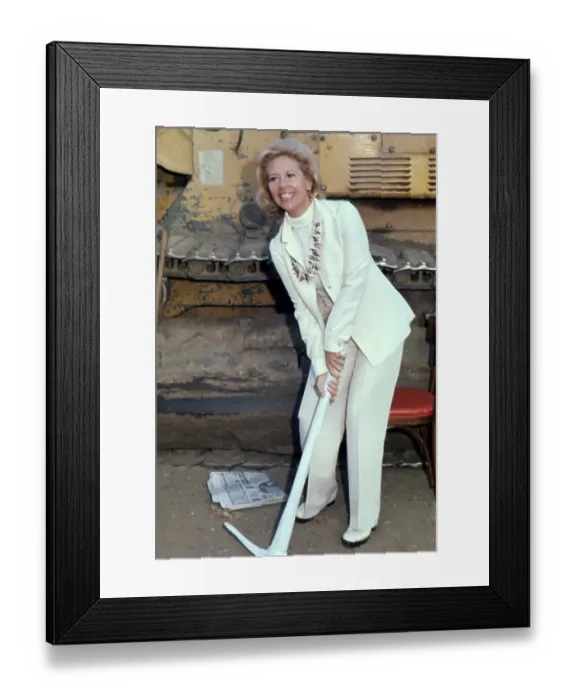 Framed Print : Dinah Shore Breaking Ground Framed Print : Dinah Shore Breaking Ground