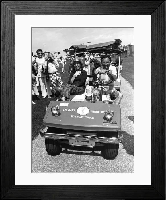 Framed Print : Dinah Shore Playing Golf Framed Print : Dinah Shore Playing Golf