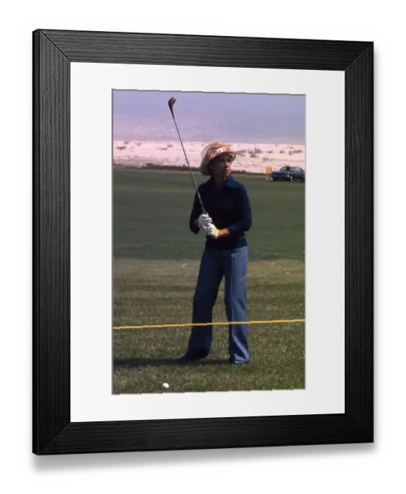 Framed Print : Dinah Shore Playing Golf