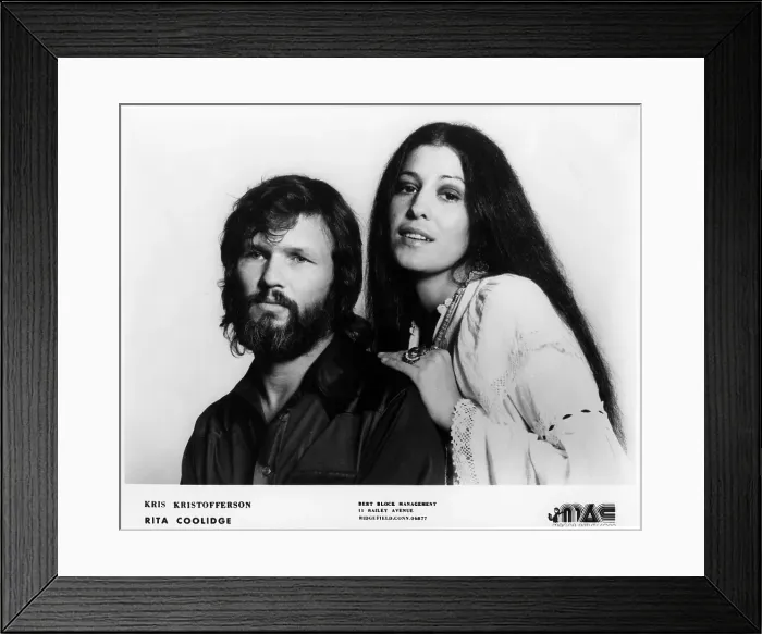 Framed Print : Rita Coolidge And Kris Kristofferson Portrait Framed Print : Rita Coolidge And Kris Kristofferson Portrait
