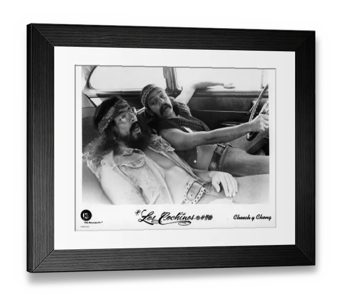 Framed Print : Cheech And Chong Portrait For Their Los Cochinos Album Framed Print : Cheech And Chong Portrait For Their Los Cochinos Album