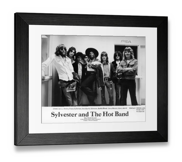 Framed Print : Sylvester And The Hot Band Portrait Framed Print : Sylvester And The Hot Band Portrait