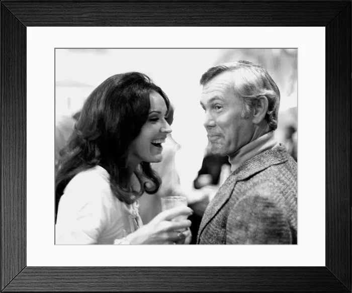 Framed Print : Johnny Carson And Joanna
