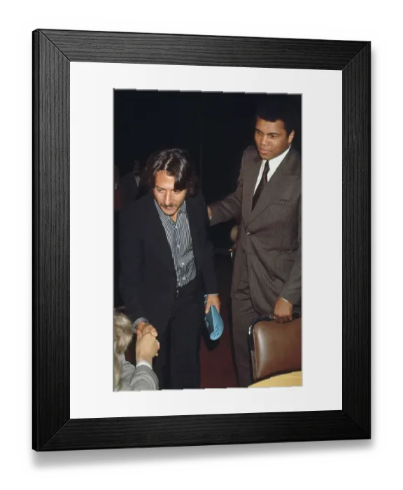 Framed Print : Dustin Hoffman And Muhammad Ali At The GRAMMYs Framed Print : Dustin Hoffman And Muhammad Ali At The GRAMMYs