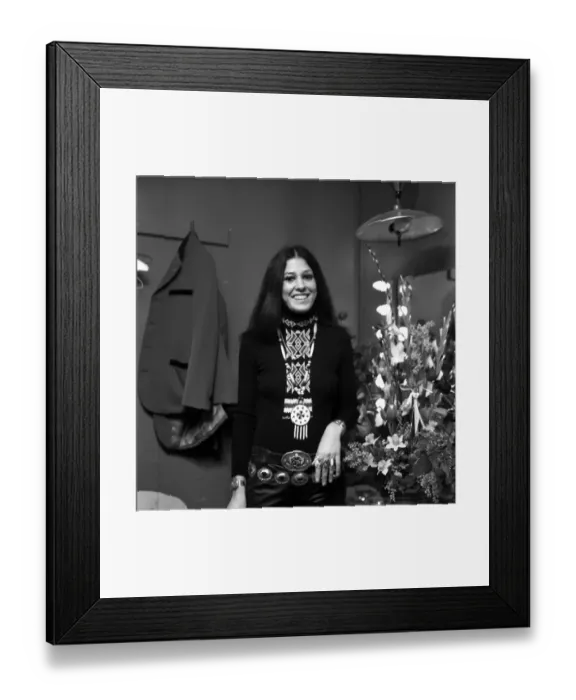 Framed Print : Rita Coolidge Backstage Framed Print : Rita Coolidge Backstage