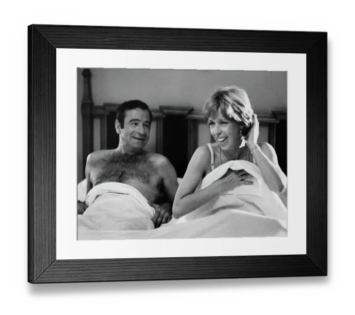 Framed Print : Carol Burnett And Walter Matthau On Set Framed Print : Carol Burnett And Walter Matthau On Set
