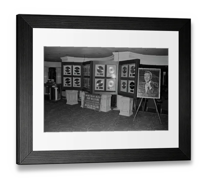 Framed Print : Andy Williams Gold Albums Framed Print : Andy Williams Gold Albums