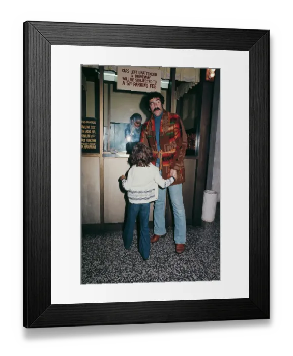 Framed Print : Elliott Gould And Son Framed Print : Elliott Gould And Son