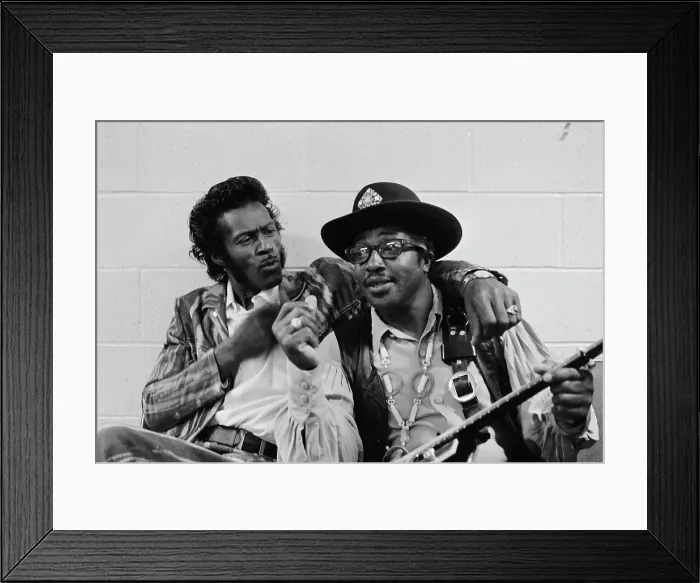 Framed Print : Chuck Berry And Bo Diddley Framed Print : Chuck Berry And Bo Diddley