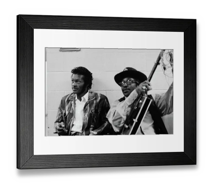 Framed Print : Chuck Berry And Bo Diddley Framed Print : Chuck Berry And Bo Diddley