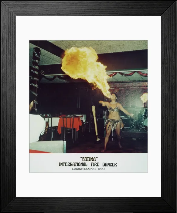 Framed Print : Fatima, International Fire Dancer