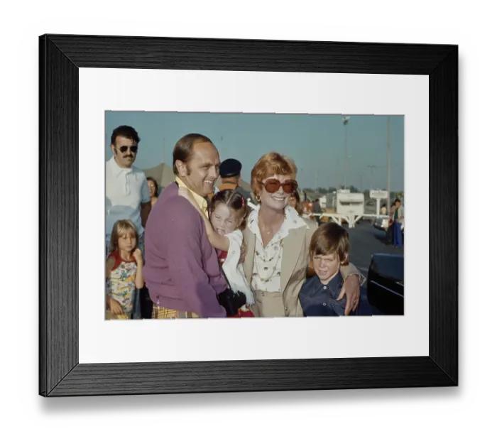 Framed Print : Bob Newhart With Family Framed Print : Bob Newhart With Family