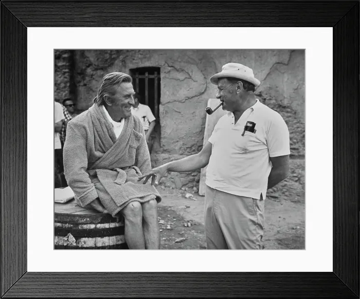 Framed Print : Kirk Douglas and Joseph L. Mankiewicz Filming There Was A Crooked Man Framed Print : Kirk Douglas and Joseph L. Mankiewicz Filming There Was A Crooked Man