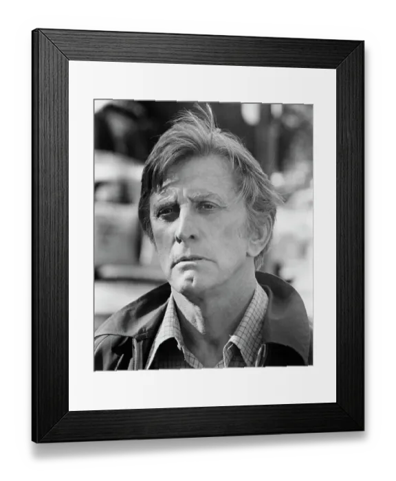 Framed Print : Kirk Douglas Acting Framed Print : Kirk Douglas Acting