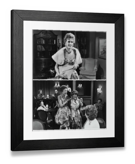 Framed Print : Carol Burnett And Elizabeth Taylor On Set All My Children Framed Print : Carol Burnett And Elizabeth Taylor On Set All My Children