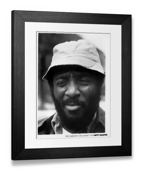 Framed Print : Dick Gregory Portrait Framed Print : Dick Gregory Portrait