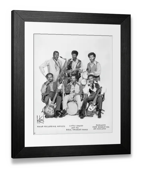 Framed Print : Little Grady And The Soul Smokers Band Portrait Framed Print : Little Grady And The Soul Smokers Band Portrait