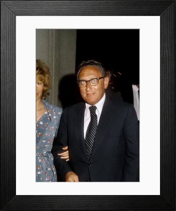 Framed Print : Henry Kissinger In Los Angeles Framed Print : Henry Kissinger In Los Angeles