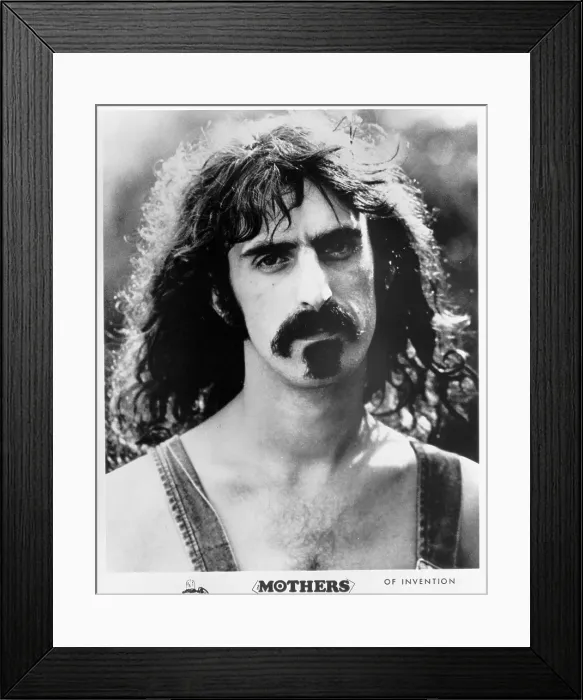Framed Print : Portrait. CIRCA 1970: Rock and roll guitarist Frank Zappa poses for a Bizarre Framed Print : Portrait. CIRCA 1970: Rock and roll guitarist Frank Zappa poses for a Bizarre