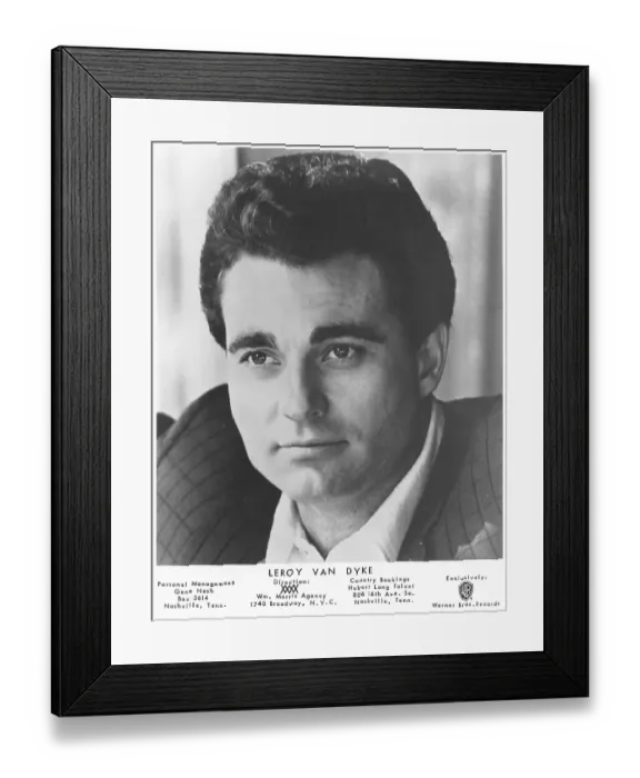Framed Print : Photo of Le Roy Van Dyke