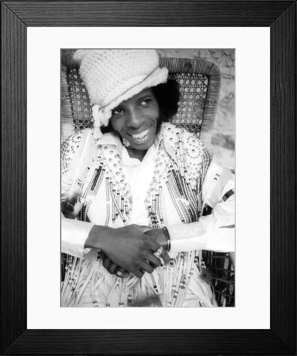 Framed Print : Sly Stone Portrait Framed Print : Sly Stone Portrait