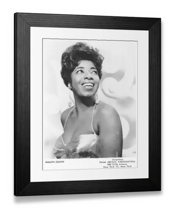 Framed Print : Photo of Dakota Staton Framed Print : Photo of Dakota Staton