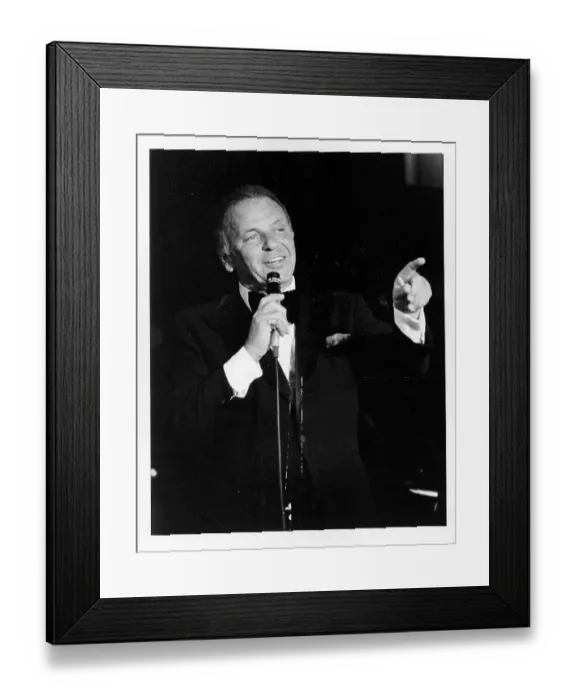 Framed Print : Sinatra Performing Framed Print : Sinatra Performing