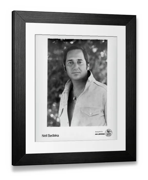 Framed Print : Photo of Neil Sedaka Framed Print : Photo of Neil Sedaka