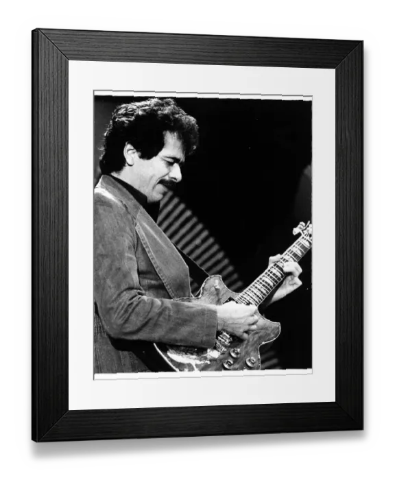 Framed Print : Photo of Carlos Santana Framed Print : Photo of Carlos Santana
