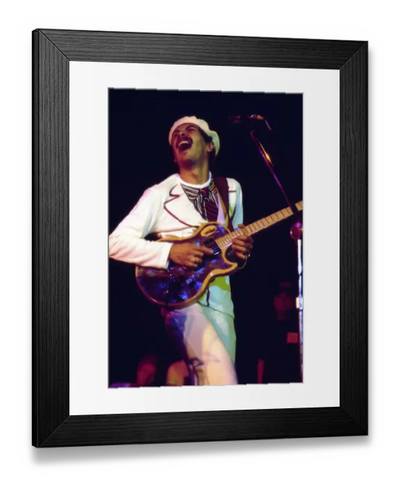 Framed Print : Photo of Carlos Santana Framed Print : Photo of Carlos Santana