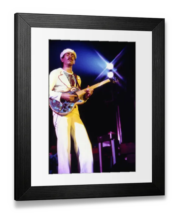 Framed Print : Photo of Carlos Santana Framed Print : Photo of Carlos Santana
