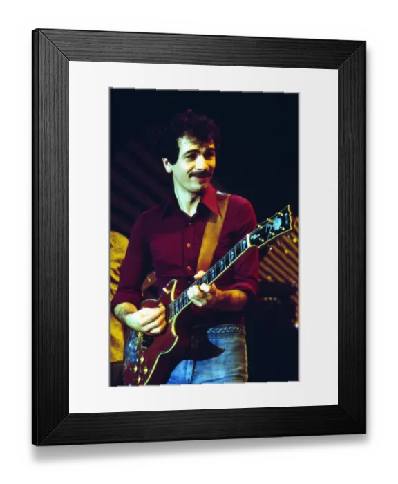 Framed Print : Photo of Carlos Santana Framed Print : Photo of Carlos Santana