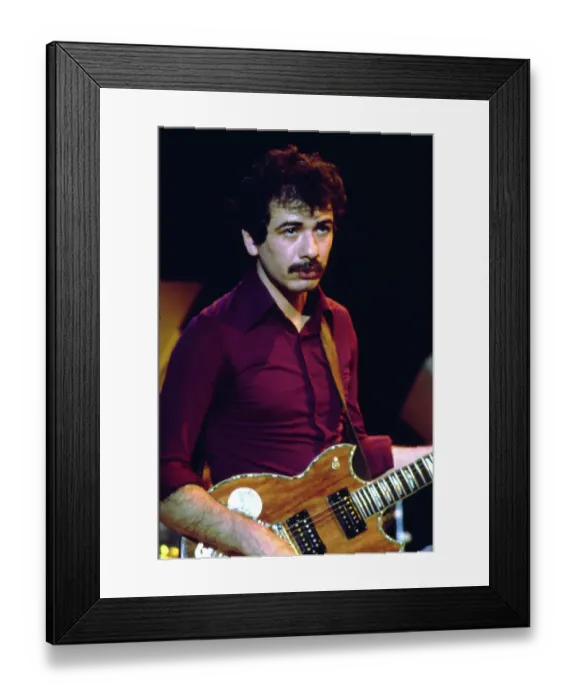 Framed Print : Photo of Carlos Santana Framed Print : Photo of Carlos Santana