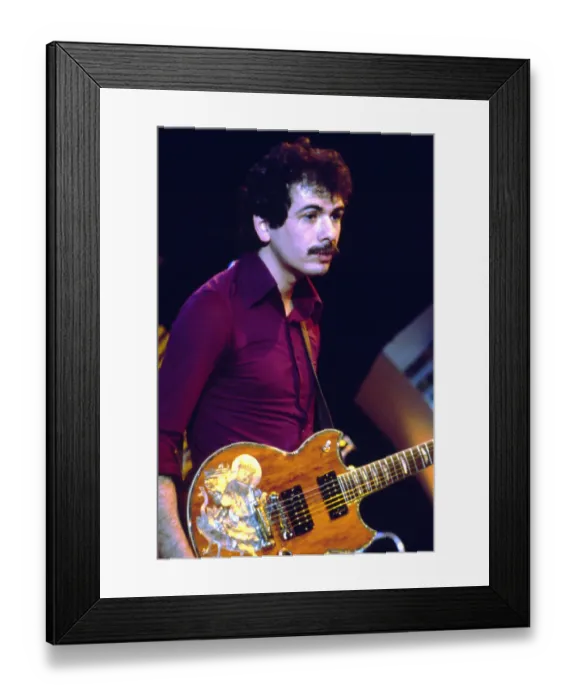 Framed Print : Photo of Carlos Santana Framed Print : Photo of Carlos Santana