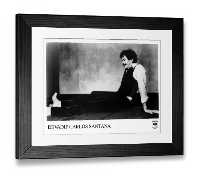 Framed Print : Photo of Carlos Santana Framed Print : Photo of Carlos Santana