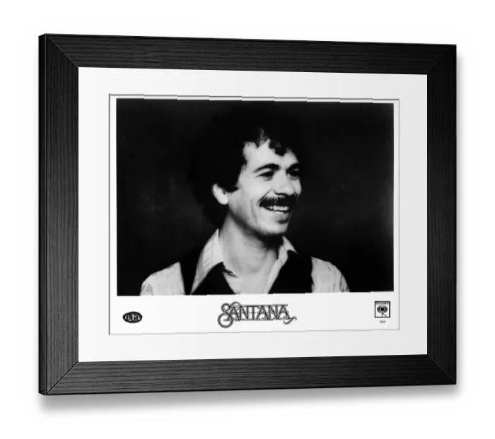 Framed Print : Photo of Carlos Santana Framed Print : Photo of Carlos Santana