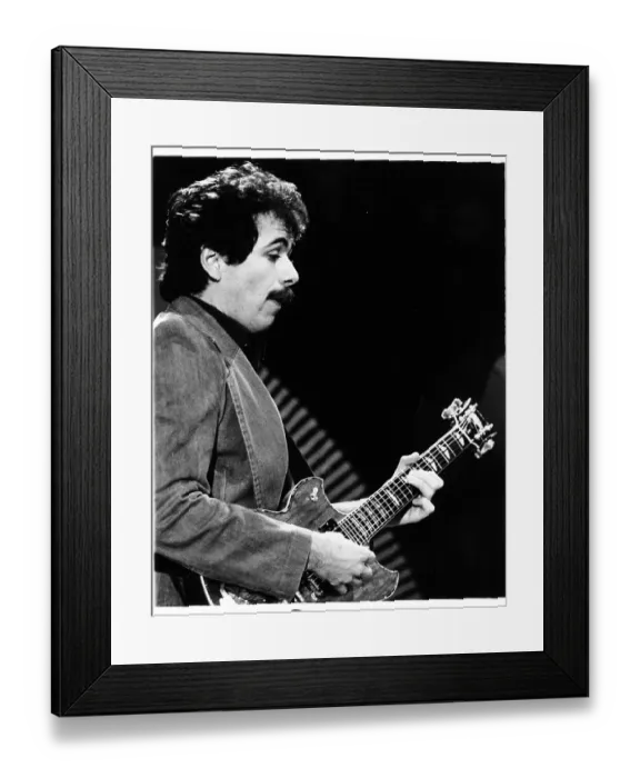 Framed Print : Photo of Carlos Santana Framed Print : Photo of Carlos Santana