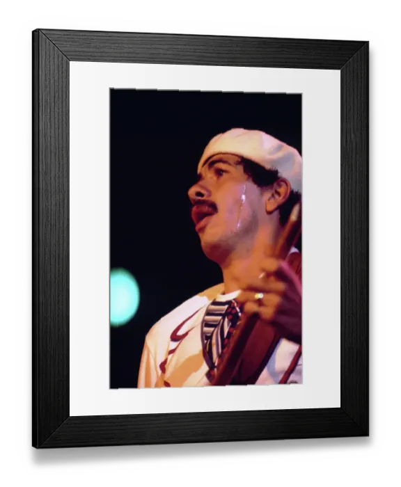 Framed Print : Photo of Carlos Santana Framed Print : Photo of Carlos Santana